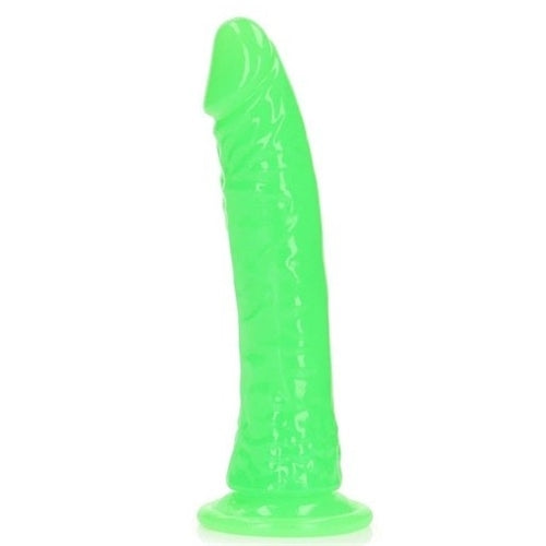 Realrock 7 inch Glow In The Dark Realistic Suction Cup Dildo