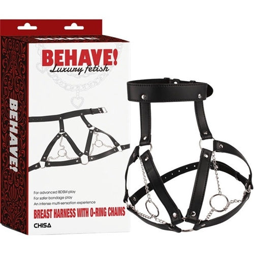 Behave - Breast Harness with O-ring Chains