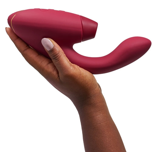 Womanizer Duo 2  Air Pulse Stimulator with G Spot Stimulation - Bordeaux