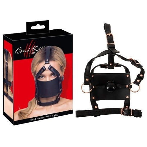 Bad Kitty Head Harness with a Gag