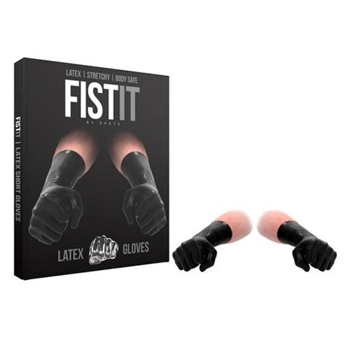 FIST-IT Latex Short Gloves - Black