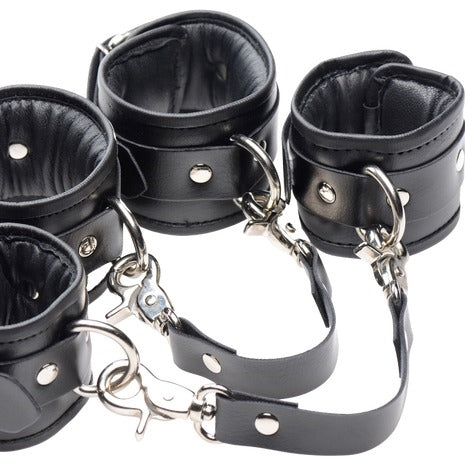 Pu Leather Lined Cuffs - Ankle