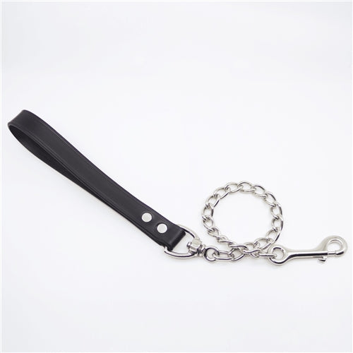 Chain Leash - Leather Handle