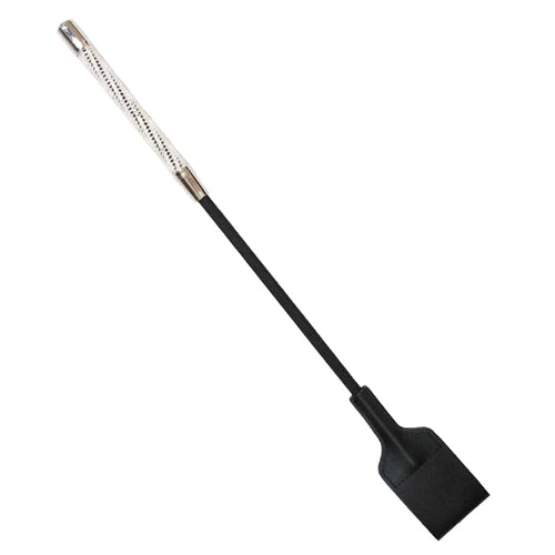 Medium Sized Crop With Diamanté Encrusted Handle And Wide Leather Tab.