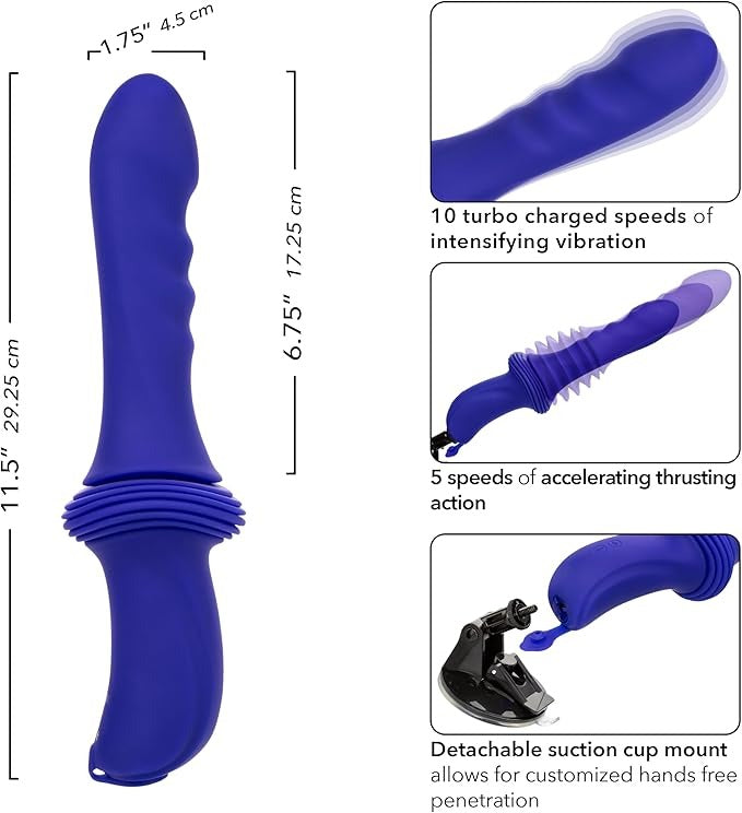 Overdrive Remote Control Sex Machine Ridged Thruster