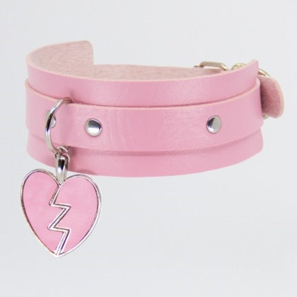 Broken Heart Pendant Collar