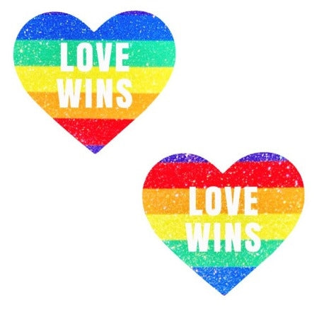 Love Wins Pride Love Heart Pasties