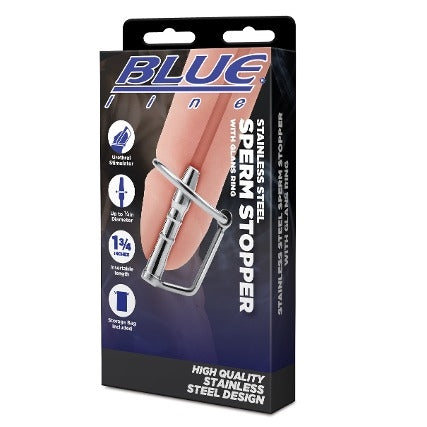 Blue Line STAINLESS STEEL SPERM STOPPER WITH GLANS RING