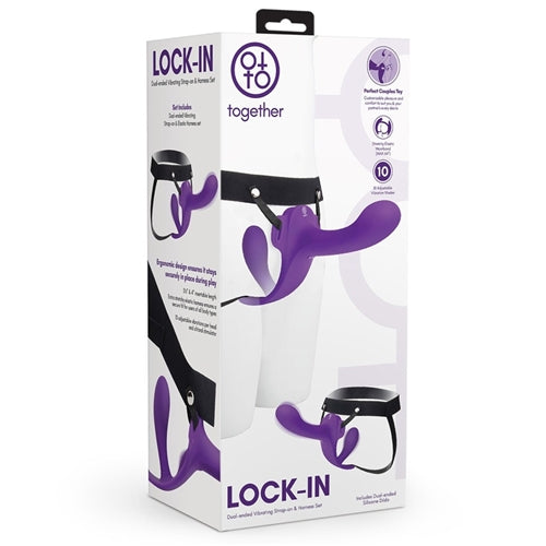 Together Toy Lock-In Dual-Ended Vibrating Strap-on & Harness Set