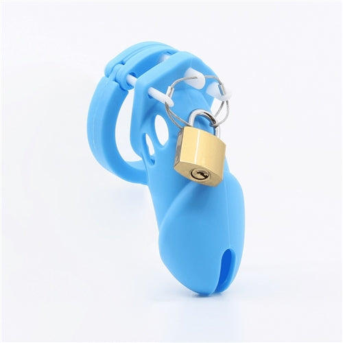 BLUE Silicone Cock Cage