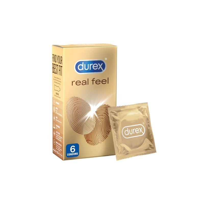Durex -  Real Feel Regular Fit Condom Non Latex 6 pack