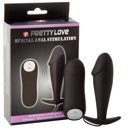 Special Anal Stimulation 12 vibrations, Silicone, Waterproof, Butt Plug