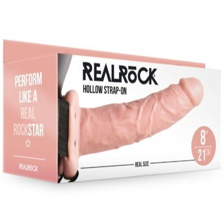 RealRock Hollow Strapon without balls - 8"