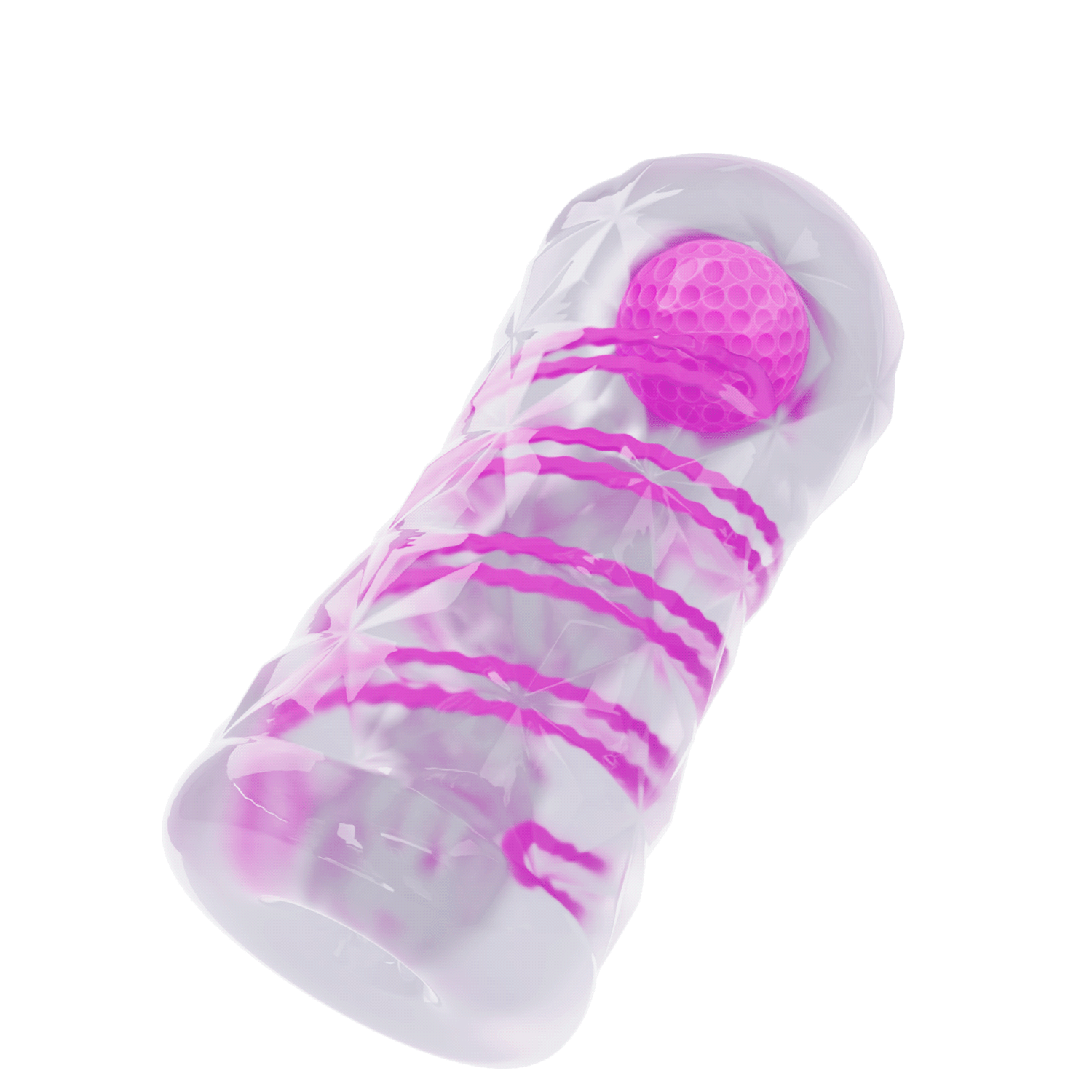 Coil & Ball Masturbator Crystal