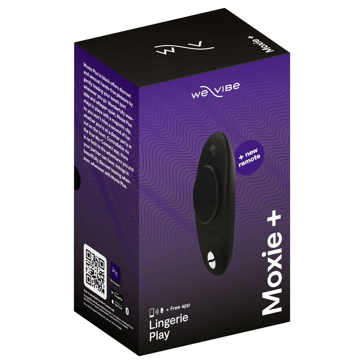 We Vibe Moxie + Remote Controlled Panty Vibrator Black