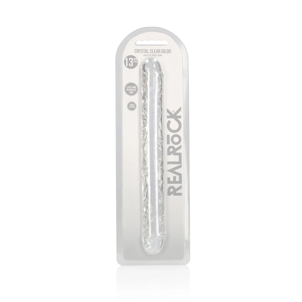 RealRock Crystal clear Double Dong 13"