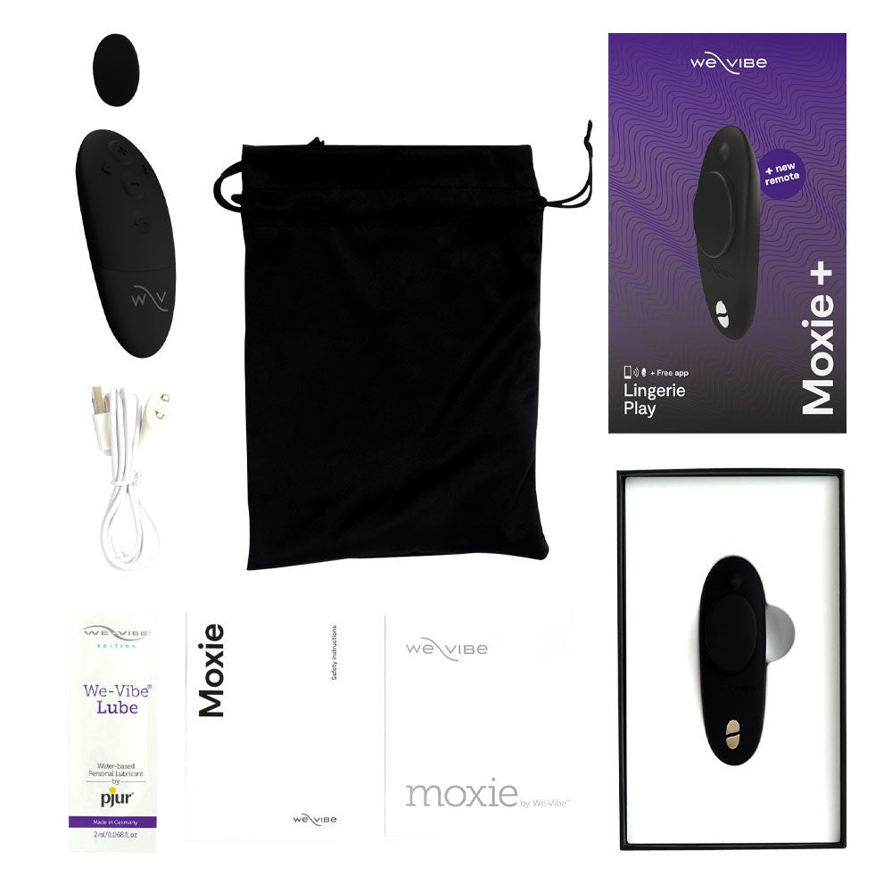 We Vibe Moxie + Remote Controlled Panty Vibrator Black