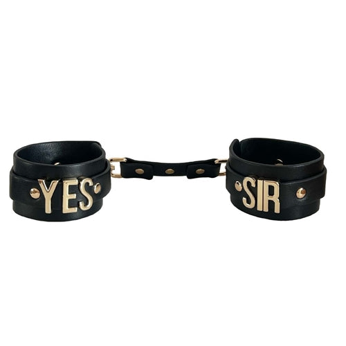 Yes Sir Faux Leather Handcuffs