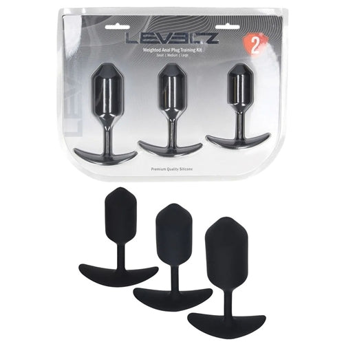 LEVELZ Silicone Weighted Anal Plug Training Set
