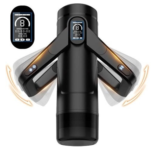 CyberSkin The Wing Rechargeable Thrusting & Massaging Auto Masturbator with Heater