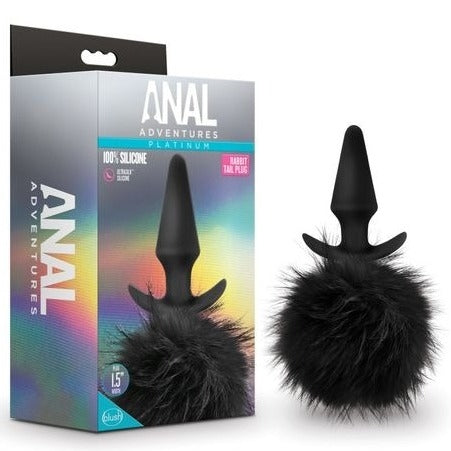 Anal Adventures Platinum Rabbit Tail Plug