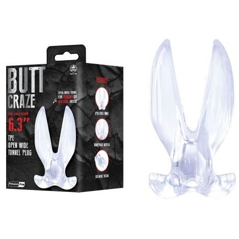 Butt Craze - Clear 16 cm Gaping Butt Plug