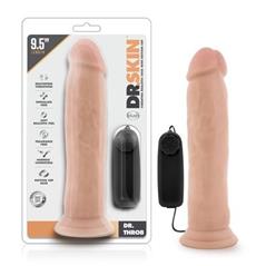 Dr Skin Dr Throb - 9.5’ Vibrating Cock