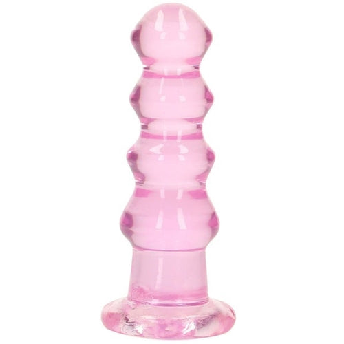 RealRock Crystal Clear Dildo - Curvy - 5.5