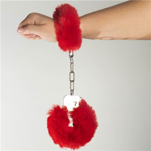 Poison Rose Fluffy Handcuffs