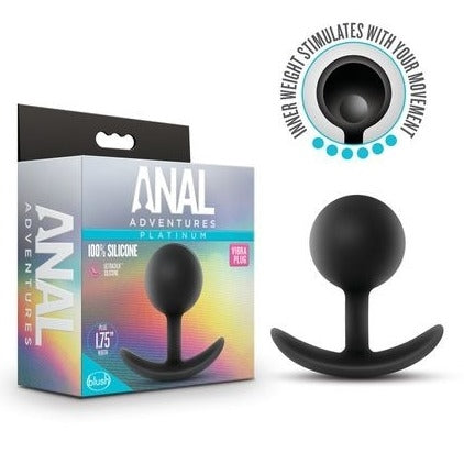 Anal Adventures Platinum Vibra Plug 1.75" width