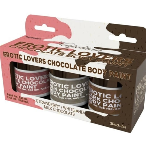 Erotic Lovers Neapolitan Chocolate Body Paints