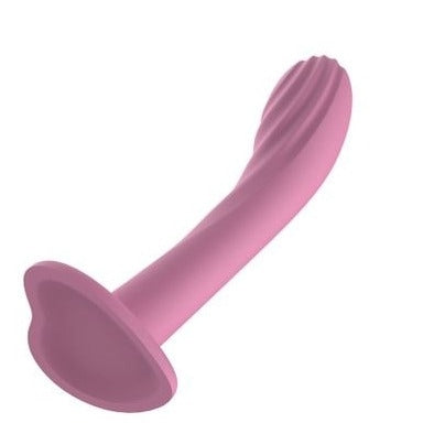 Passion Play Liquid Silicone Textured Dildo - Pink
