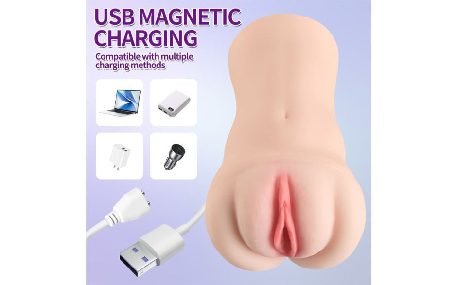 Brenna Dual Density 3 Speed 7 Mode Vibrating Realistic Masturbator