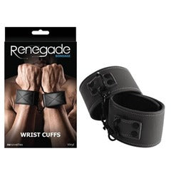 Renegade Bondage Wrist Cuffs - Black