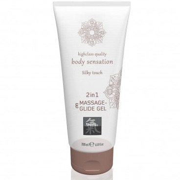 Shiatsu 2 in 1 Massage & Glide Gel - Silky Touch - 200ml