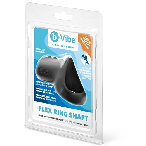 b-Vibe Flex Ring Shaft - Silicone Cock Ring & Ball Stretcher