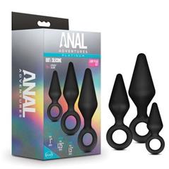 Anal Adventures Platinum Loop Plug Kit