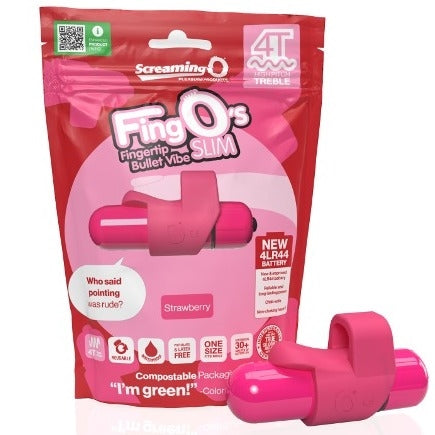 Screaming O 4T FingO Slim - Strawberry