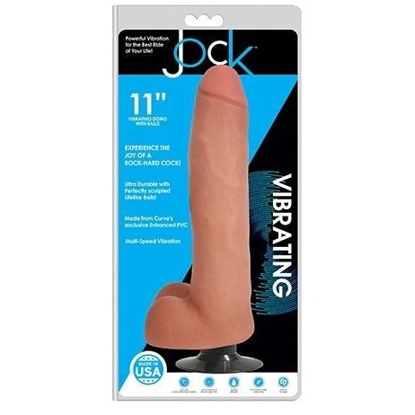 JOCK 11" VIBRATING DONG WITH BALLS