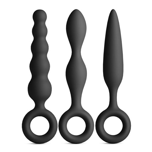 Renegade Trio Butt Plug Kit Black