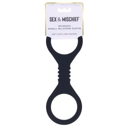 S&M Shadow  Silicone Cuffs - Black