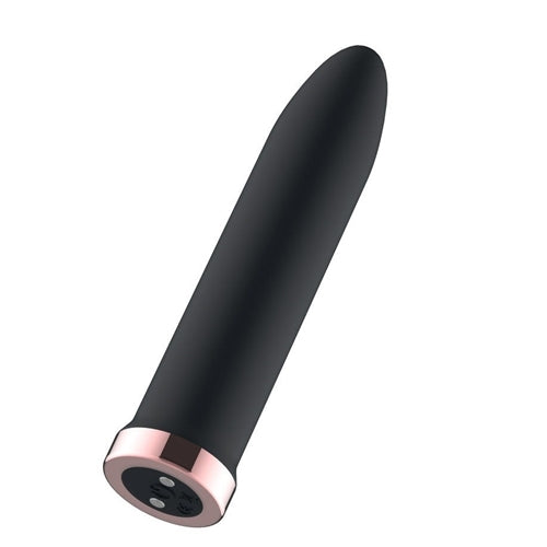 Passion Play Rechargeable Vibrating Bullet - Black