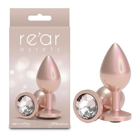 Rear Assets Iridescent - Medium - Champagne 8.2 cm Medium Butt Plug