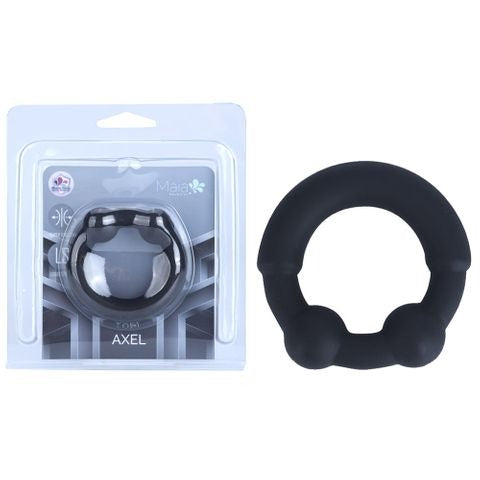 Maia AXEL Beaded Cock Ring - Black