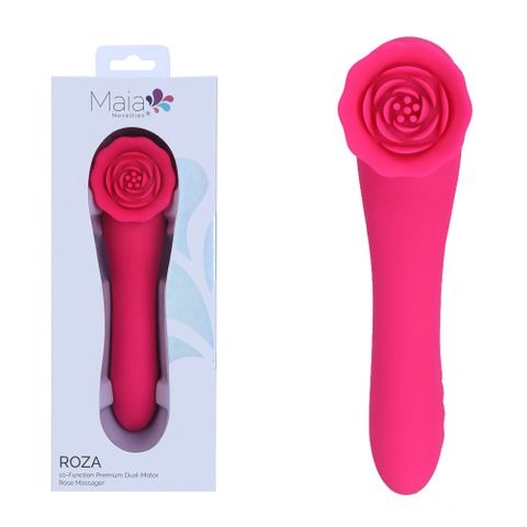 Maia ROZA Dual Motor Rose Vibrator - Pink