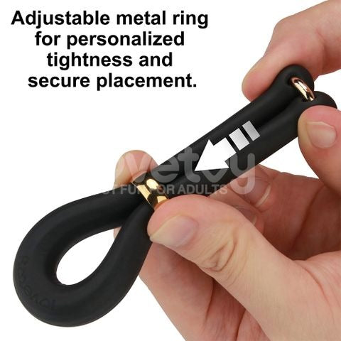 Pinnacle Pro Anyfit Stretcher - Black Adjustable Cock Ring