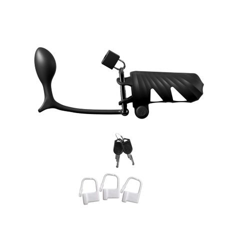Fantasy C-Ringz Remote-Controlled Vibrating Cock Blocker with Ass-Gasm Plug