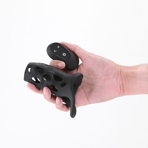 Renegade Edge - Black Vibrating Sleeve with Remote