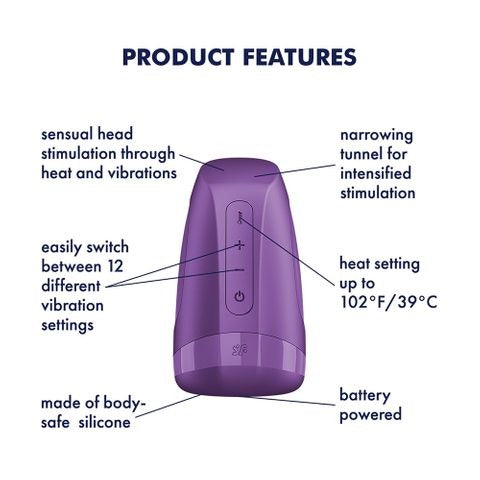Satisfyer Men Heat Vibration - Battery Series