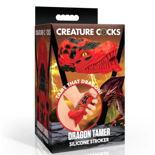 Creature Cocks Dragon Tamer Silicone Stroker Red